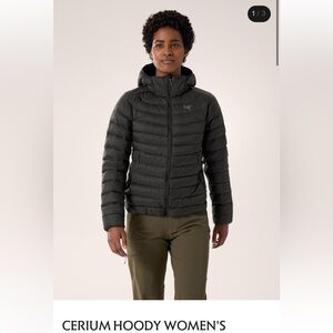 Arc’teryx Women’s size Small black puffer jacket Cerium down hoody